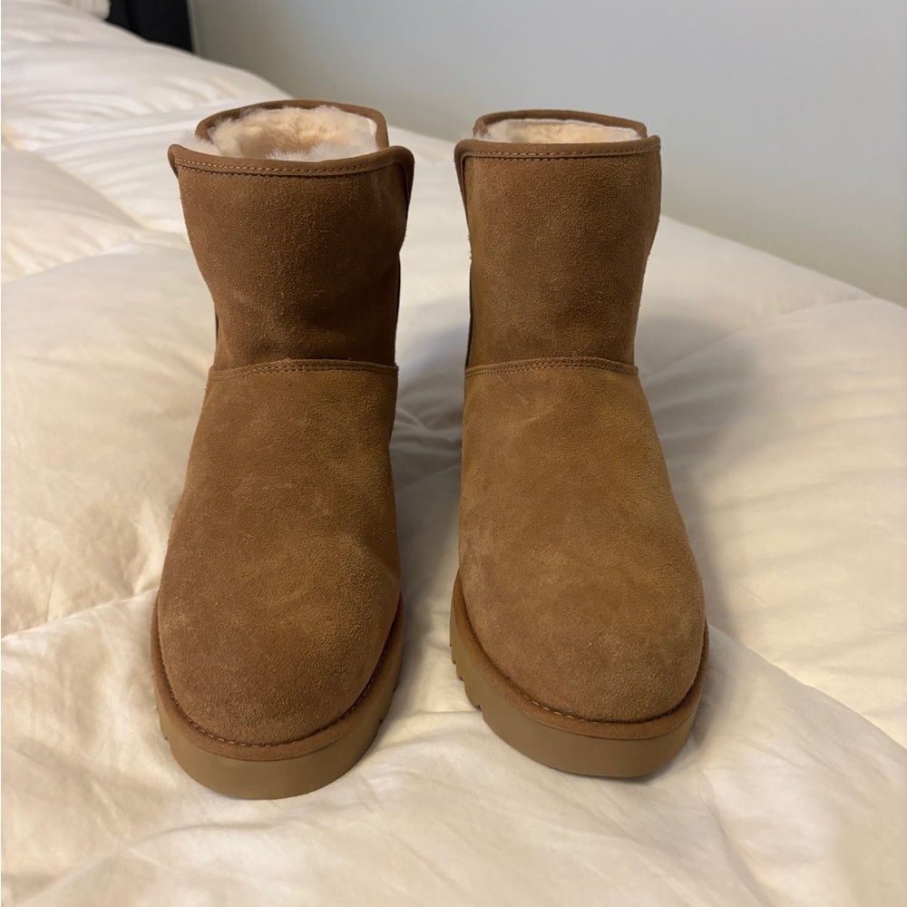 UGG Chestnut Suede Brand New Mini Boots